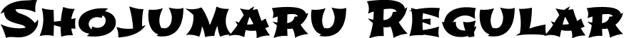 Shojumaru Regular font - Shojumaru-Regular.ttf