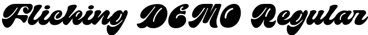 Flicking DEMO Regular font - FlickingDEMO-Regular.otf