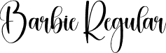 Barbie Regular font - Barbie.otf