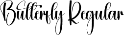 Butterfly Regular font - Butterfly.otf