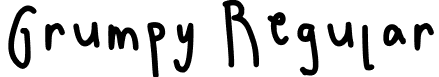 Grumpy Regular font - Grumpy-Regular.otf