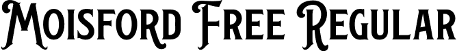 Moisford Free Regular font - Moisford.otf