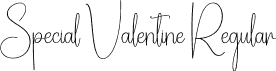 Special Valentine Regular font - Special-Valentine.otf