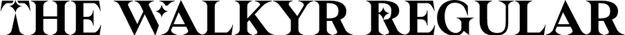 The Walkyr Regular font - The Walkyr.otf