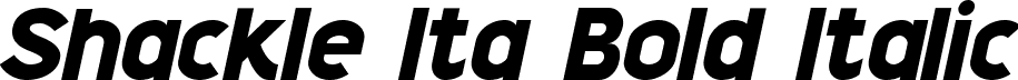 Shackle Ita Bold Italic font - Shackle Bolditalic.ttf