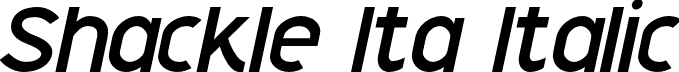 Shackle Ita Italic font - Shackle Italic.otf