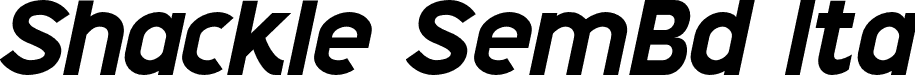 Shackle SemBd Ita font - Shackle Semibolditalic.otf