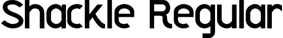 Shackle Regular font - Shackle Regular.otf