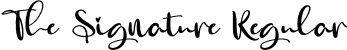 The Signature Regular font - The-Signature.otf