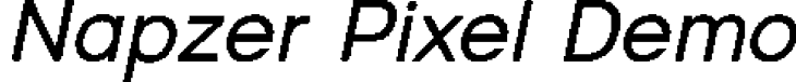 Napzer Pixel Demo font - NapzerPixel-Regular.otf