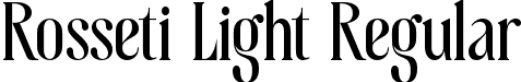 Rosseti Light Regular font - rosseti-light.ttf