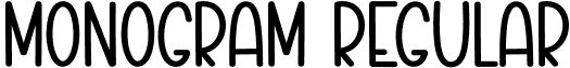 Monogram Regular font - Monogram.otf