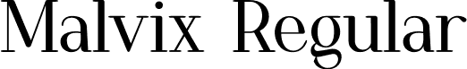 Malvix Regular font - Malvix.otf