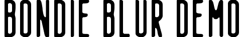 Bondie Blur Demo font - BondieBlur-Regular.otf