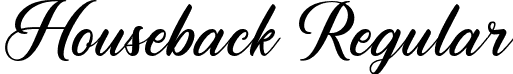 Houseback Regular font - houseback-g3qnd.otf