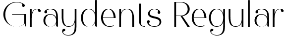 Graydents Regular font - Graydents.ttf