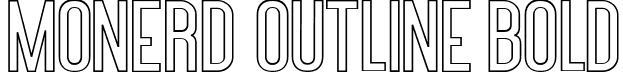 Monerd Outline Bold font - Monerd-OutlineBold.ttf