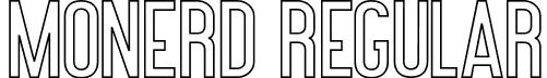 Monerd Regular font - Monerd-OutlineBold.otf