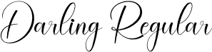 Darling Regular font - Darling.otf