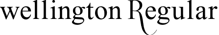 wellington Regular font - Wellington.otf