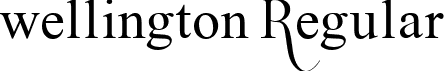 wellington Regular font - Wellington.ttf