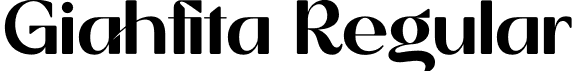 Giahfita Regular font - Giahfita.otf