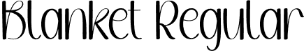 Blanket Regular font - Blanket.otf