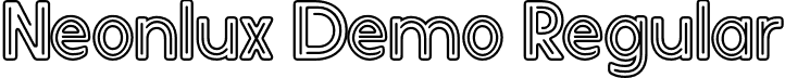 Neonlux Demo Regular font - neonluxdemo-1jnw0.otf