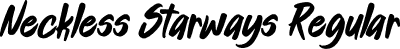 Neckless Starways Regular font - Neckless-Starways.otf