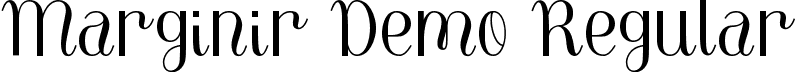 Marginir Demo Regular font - MarginirDemoRegular.ttf