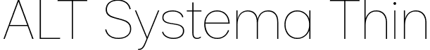 ALT Systema Thin font - ALTSystema-Thin.ttf