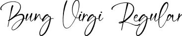 Bung Virgi Regular font - Bung Virgi.otf