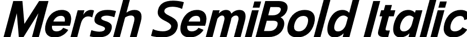 Mersh SemiBold Italic font - Sign Studio - Mersh SemiBold Italic.otf