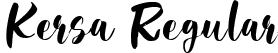 Kersa Regular font - Kersa Demo Font.ttf