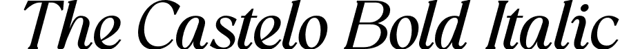 The Castelo Bold Italic font - The Castelo Bold Italic.otf