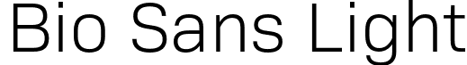 Bio Sans Light font - Flat-it - BioSans-Light.otf