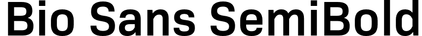 Bio Sans SemiBold font - Flat-it - BioSans-SemiBold.otf