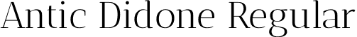 Antic Didone Regular font - AnticDidone-Regular.ttf