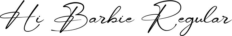 Hi Barbie Regular font - Hi Barbie.otf