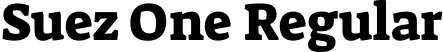 Suez One Regular font - SuezOne-Regular.ttf