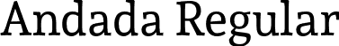 Andada Regular font - Andada-Regular.otf