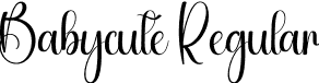 Babycute Regular font - Babycute.otf