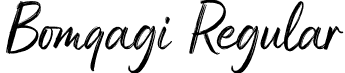 Bomqagi Regular font - Bomqagi.otf