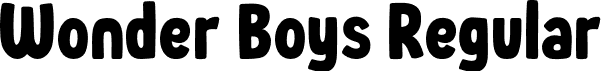 Wonder Boys Regular font - Wonder Boys.otf