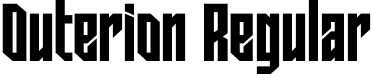 Outerion Regular font - Outerion-Regular.otf