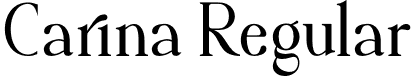 Carina Regular font - Carina.otf