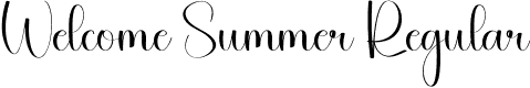 Welcome Summer Regular font - Welcome-Summer.otf