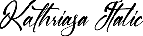 Kathriasa Italic font - Kathriasa Italic.otf