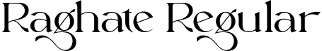 Raghate Regular font - Raghate.otf