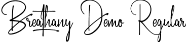 Breathany Demo Regular font - BreathanyDemoRegular.ttf